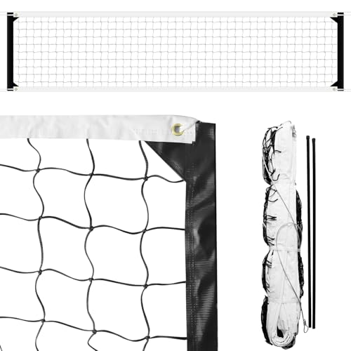 MegaNets Volleyball Net Replacement Heavy Duty Outdoor Volleyball Nets with Steel Cable, 32x3FT Professional Volleyball Ne...