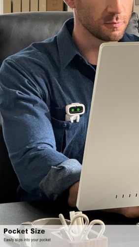 Aibi Pocket Pet - Wearable Robot | ChatGPT Powered AI Companion with Voice Commands, Emotional Interaction, Singing & Danc...