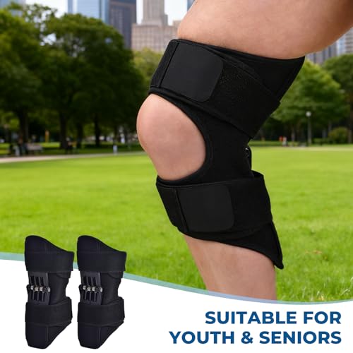 HHBOXIU Knee Brace，Spring-Driven Knee Support - Enhances Joint Assistance During Stair Climbing, Squats, and Daily Activit...
