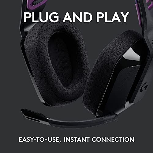 Logitech G535 Lightspeed Wireless Gaming Headset - Lightweight on-Ear Headphones, flip to Mute mic, Stereo, USB Rechargeab...