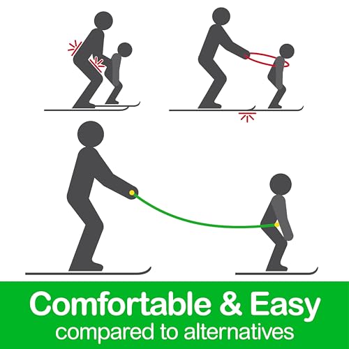 Slope Ropes Kids Ski Trainer to Teach Kids to Downhill Ski Safely with Proper Posture, Simple Harness Free Design, Fun for...