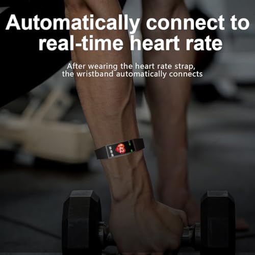 FITCENT Heart Rate Monitor Chest Strap with Fitness Tracker, ANT+ 5.3Khz Bluetooth Heart Rate Monitor Compatible with Pola...