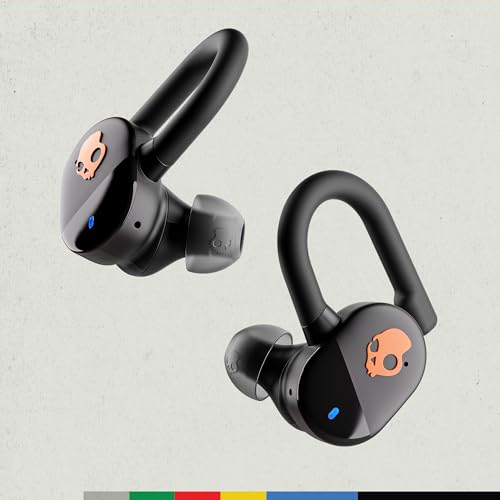 Skullcandy Push Play Active Wireless Earbuds, Bluetooth Headphones, Noise Isolating Fit, 34 Hrs Battery, Secure-Fit Over-E...
