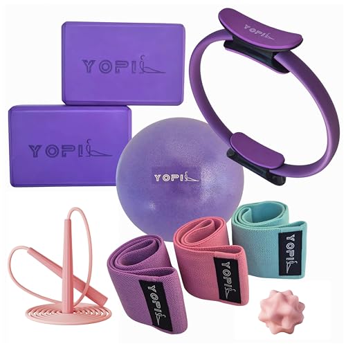 Yoga & Pilates Kit for Women – 9-in-1 Home & Studio Fitness Set with Yoga Blocks, Pilates Ring, Resistance Bands, Pilates ...