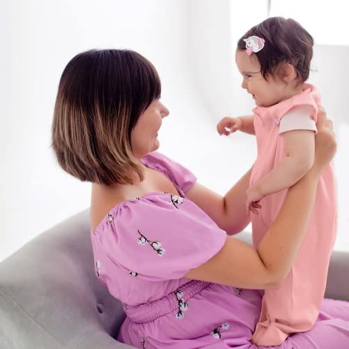 Mama Cheetah Baby Sleep Sack 0.5 TOG, Organic Cotton Baby Wearable Blanket with Two-Way Zipper, Swaddle Transition Baby Sl...