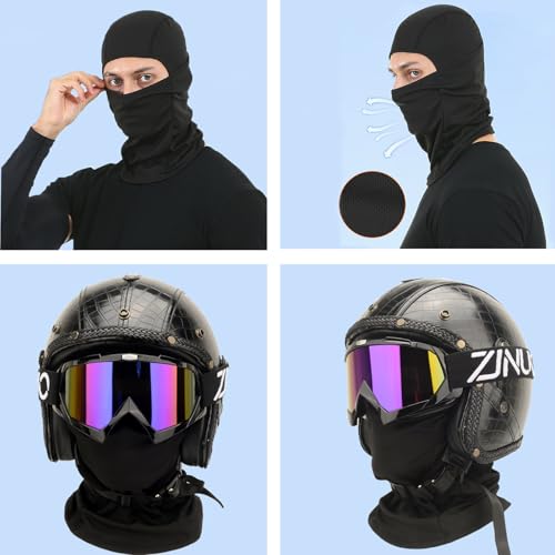 ZJNUO ATV Goggles with Balaclava face Mask for Men Women and Youth, Dirt Bike Motorcycle Motocross Riding Ski Goggles