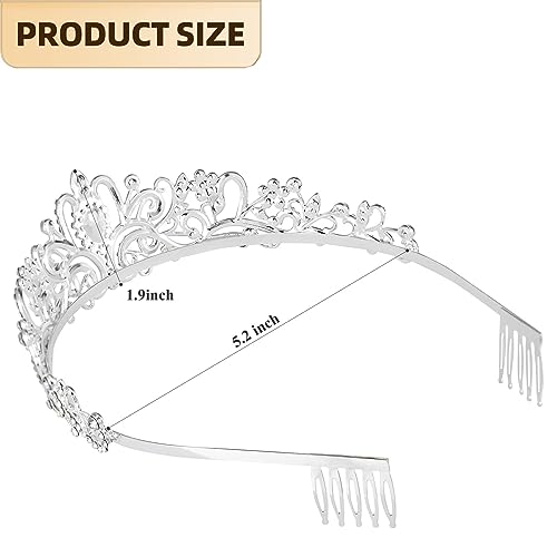 Sparkling Crystal Princess Tiaras for Women Girl Crown Queen Headband Fashion Headpiece for Wedding Birthday Bride Bridal ...