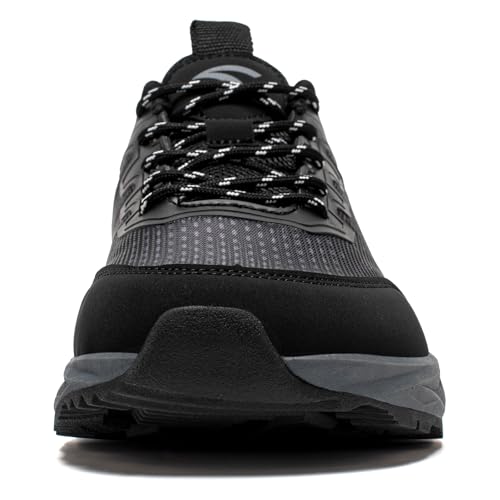 HOBIBEAR Men's Trail Hiking Shoes Wide Fit - Lightweight Low Top Breathable Sneakers for Walking, Trekking & Outdoor Adven...