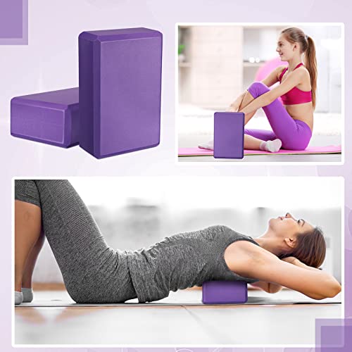 10 Pcs Yoga Blocks Eva Foam Blocks Supportive Yoga Brick Soft Non Slip Gymnastic Blocks Lightweight Dance Blocks for Stret...