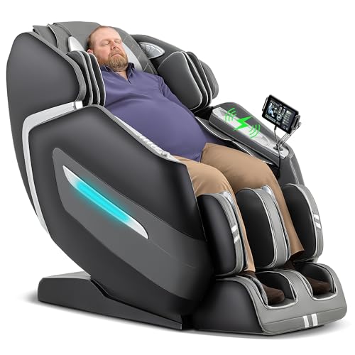 MassaMAX A580 2026 4D Massage Chair for Big & Tall People Full Body Massage Up to 6'10" & 500 lbs, Yoga Stretch, AI Voice ...