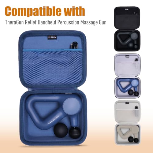 LTGEM Massage Case Compatible with TheraGun Relief Handheld Percussion Massage Gun/Neck/Back/Leg/Shoulder Massage Gun - Tr...