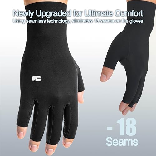INZILOTEX Arthritis Compression Gloves, Super Soft and Seamless Arthritis Gloves for Carpal Tunnel Pain Relief Gloves