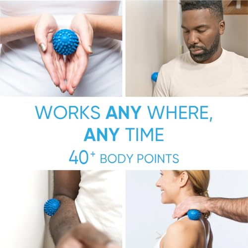 Dr. Cohen’s Heatable Deep Tissue Massage Ball Mini - acuBall Trigger Point Massage Therapy for Myofascial Release - Spiky ...