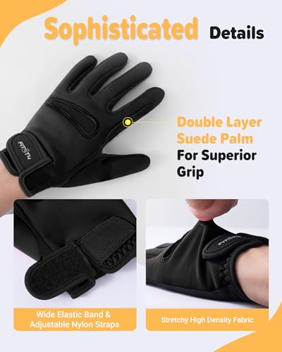 FitsT4 Sports Kids Horse Riding Gloves Winter Equestrian Gloves Girls Boys Horseback Gloves for Youth Children Cycling Biking