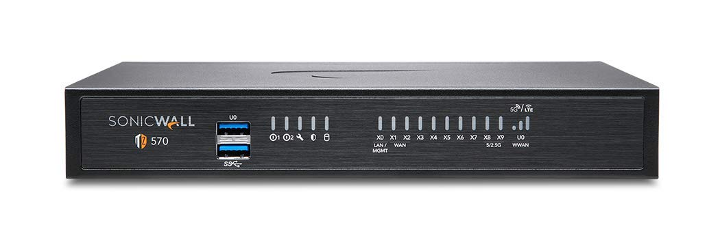 Sonicwall Tz570 Network Security Appliance (02-Ssc-2833) | Next-Generation Firewall | Zero-Touch Deployment | 8X 1Gbe Ports, 2X