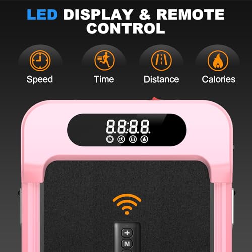 Walking Pad with Incline, Under Desk Treadmill for Home Office with Ultra Quiet <40dB, 2.5 HP Portable Walking Jogging Run...