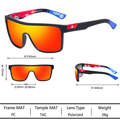 VIAHDA Sports Polarized Sunglasses For Men Cycling Driving Fishing Running Golf Sun Glasses Women 100% UV Protection HD6015