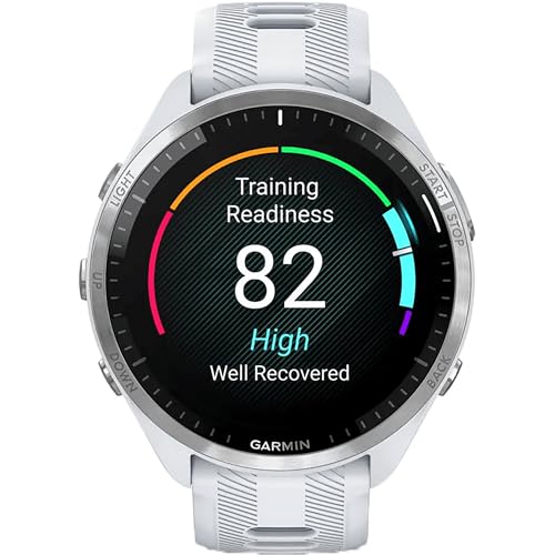 Garmin Forerunner® 965 Running Smartwatch - Whitestone and Powder Gray