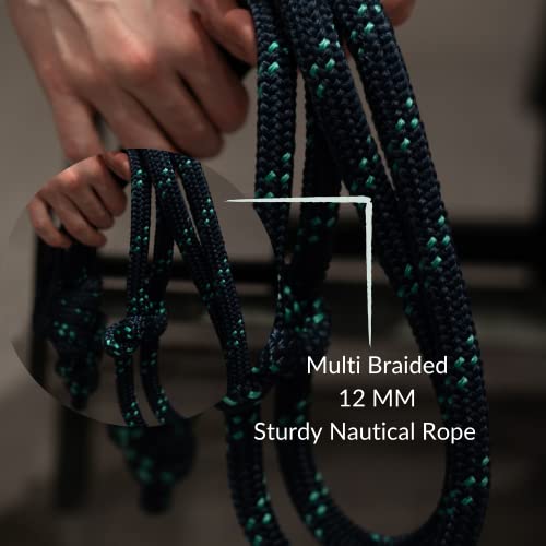 Flow Rope Exercise Jump Rope – 500g (1.10lb) Weighted Flow Jump Rope for Cardio, Boxing, HIIT & Upper Body Fitness – Adjus...