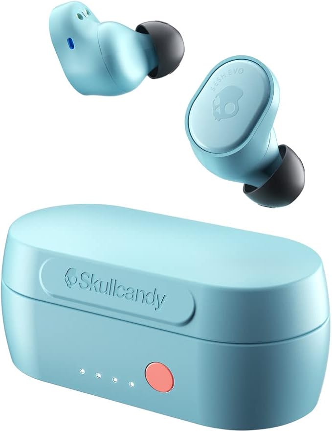 Skullcandy Sesh Evo in-Ear Wireless Earbuds, 24 Hr Battery, Microphone, Works with iPhone Android and Bluetooth Devices - ...
