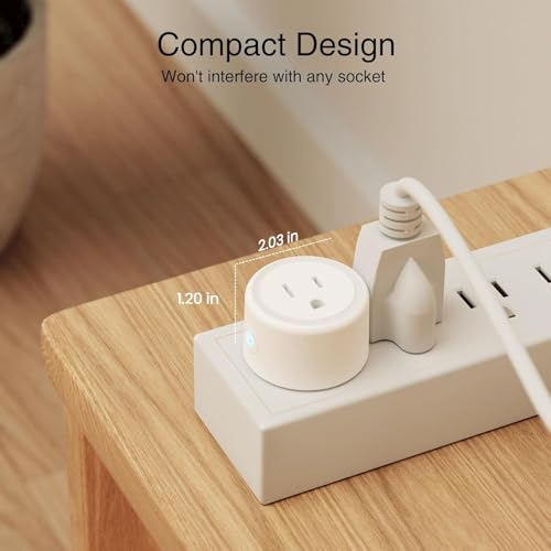 GHome Smart Plug, WiFi Smart Plugs Work with Alexa and Google Home, Smart Outlet Timer with APP Remote Control, 2.4GHz Wi-...