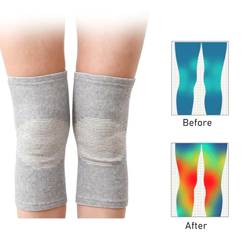 Bamboo Charcoal Knee Sleeve - Bamboo Knee Brace Bamboo Compression Knee Sleeve -Elastic Warm Knee Brace Bmboo Knee Sleeve ...