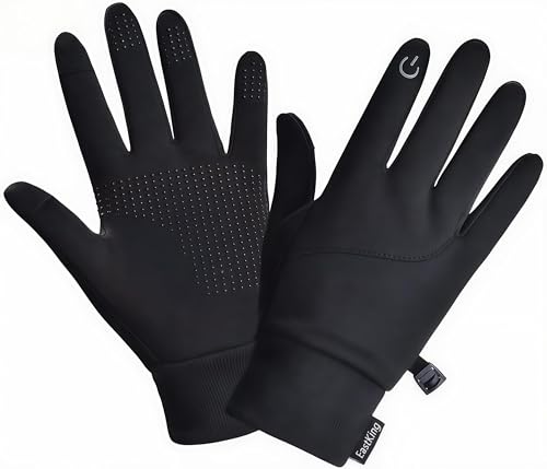 EastKing Lightweight Winter Gloves for Men Women, Warm Water Resistant Touch Screen Gloves for Walking,Riding,Cycling,Runn...