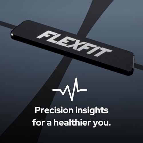 FlexFit Scale for Body Weight and Fat Percentage, 8 Electrodes High Precision Digital Scale Accurate Measurement of 56 Bod...