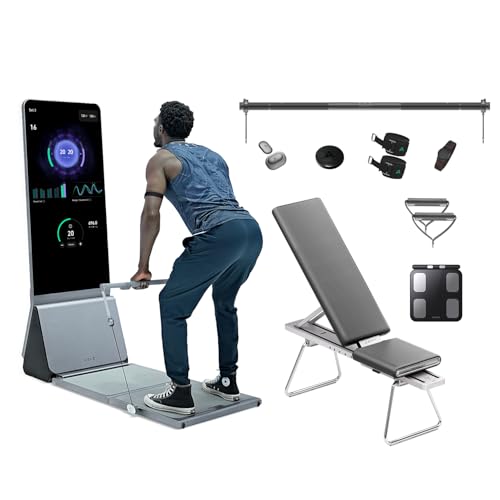 AEKE Smart Home Gym System- Fitness Mirror K1: AI-Powered All-in-One Fitness Machine for Full-Body Strength Training and P...