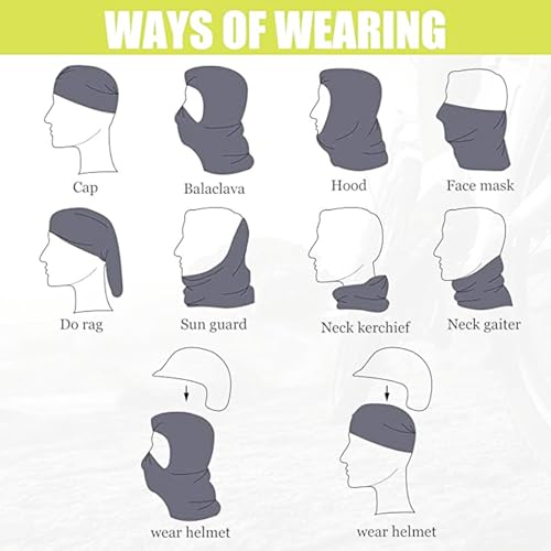 3 Pieces Balaclava Ski Mask for Women Men Head Mask Full Face Cover Mask Sun UV Protection Hood for Skiing Cycling