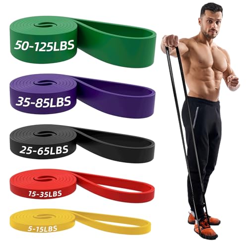 NOEAIKE Resistance Bands,Long Exercise Bands for Men & Women Home Gym - Premium Training Bands Perfect for Pull Ups, Stret...