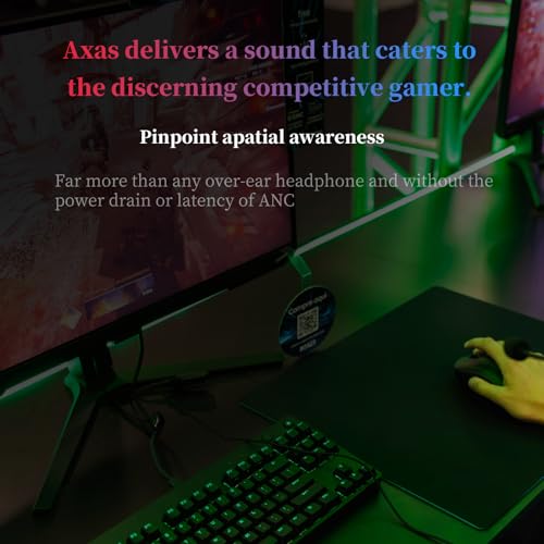 KZ Axas Gaming Earbuds Wired with Mic for PS4 PC Xbox PS5, Noise Isolation IEM for Gaming with Low Latency, Comfort-Fit Ea...