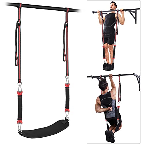 Pull Up Assistance Bands with Fabric Feet/Knee Rest, Heavy Duty Pull Up Resistance Bands, Pull up Assist Bands Pull-up Exe...