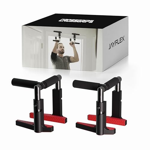 Jayflex CrossGrips Compact Pull Up Bar - Pull Up Bar Door Frame for Work from Home Fitness - Adjustable Door Frame Pullup ...