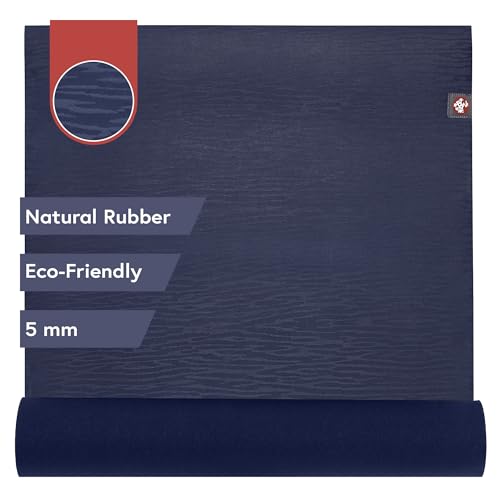 Manduka eKO Yoga Mat - 5mm Natural Rubber | Eco-Friendly | Soft Textured Surface| Natural Next-to-Skin Feel