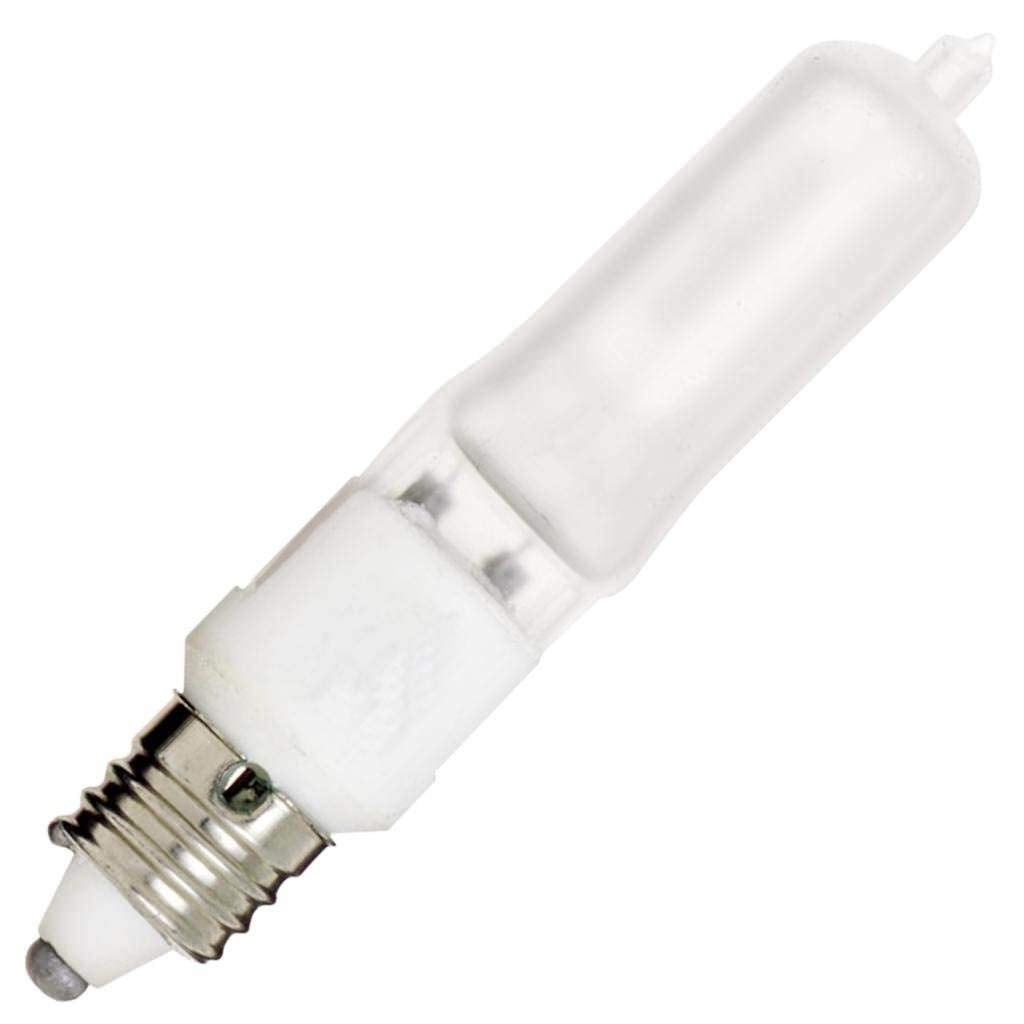 Satco S1918 T4.5 E11 Base Light Bulb, 120V, 250-Watt, Frosted Glass