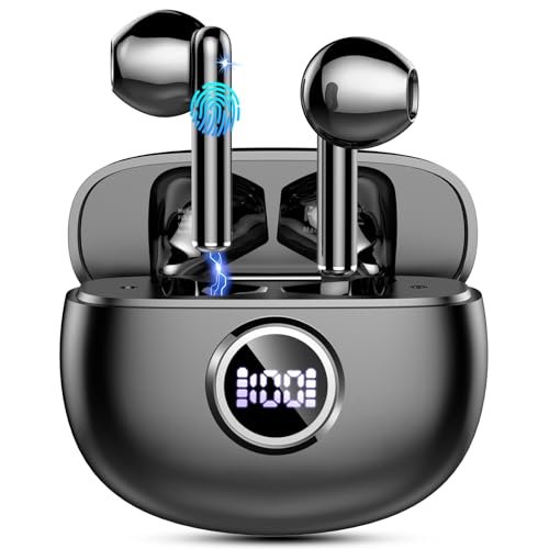 Wireless Earbuds, 2025 Bluetooth 5.3 Headphones HiFi Stereo Ear buds with ENC Noise Cancelling Mics, 40H Bluetooth Earbuds...