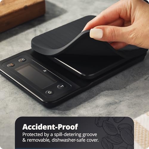 Greater Goods Coffee Scale with Timer – 0.1g Precision Digital Coffee & Espresso Scale for Pour-Over, Coffee Bean Weighin...