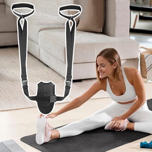 Leg Stretcher Strap – Yoga Flexibility Band, Foot Recovery Strap | Adjustable Padded Strap for Heel Spurs, Foot Drop, Stre...