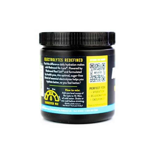 REDMOND Re-Lyte Electrolyte Drink Mix Lemon Lime, 30 serving SMALL 6.88oz jar