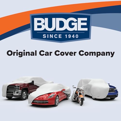 Budge Lite SUV Car Cover, Single-Layer Breathable Indoor Dust Proof Protection, Lightweight Non-Abrasive Fabric, Fits SUVs up to 186" L x 59" W x 60" H, Gray