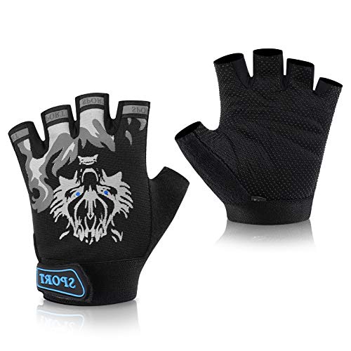 Accmor Kids Fishing Gloves, Kids Sport Cycling Gloves for Cycling Camping Fishing Outdoor Sports