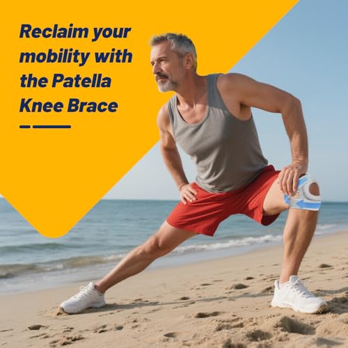 Knee Brace for Women & Men - Adjustable Support with Side Stabilizers & Patella Gel Pad - Relief for Meniscus Tear, Arthri...