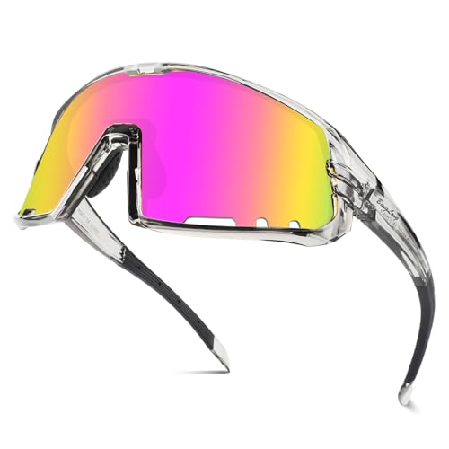 BangLong Sports Sunglasses for Men Women - UV400 Protection Sun Glasses for Running Cycling Baseball Fishing