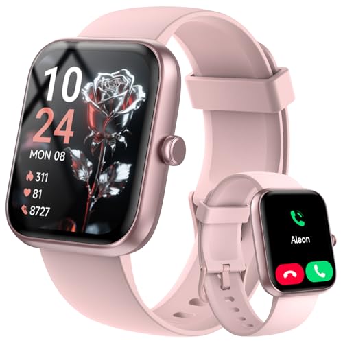 Smart Watch for Women Men with Bluetooth Call, Alexa Built-in Smartwatch, 1.83"DIY Dial Fitness Watch with Sleep Heart Rat...