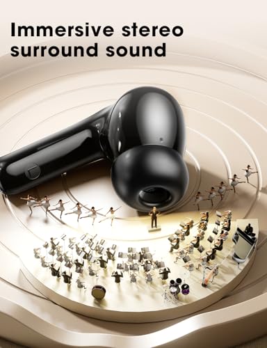 wyness Wireless Earbuds Bluetooth 5.3 Ear Buds, Hi-Fi Stereo Bass Ear Buds with 48H Playtime & LED Display, Lightweight i...