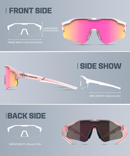 OUTDOORKING Sport Polarized Sunglasses for Men and Women, Stylish and Lightweight Cycling Sunglasses with UV400 Protection