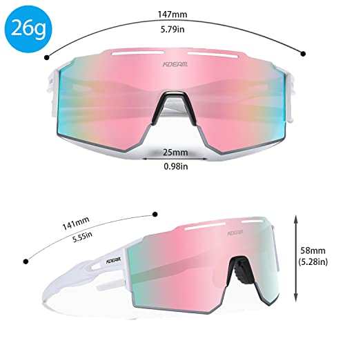 IKTOD Sports Polarized Sunglasses UV Protection for Youth, Men & Women, Ideal for Cycling Running Baseball Skiing & Softball