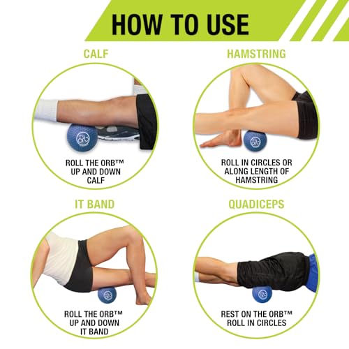 Pro-Tec Athletics Orb Massage Balls, Vary in Size and Color, Deep Tissue Massage, Muscle Relief, Promotes Flexibility, Ham...