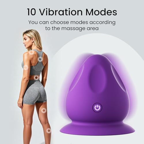 MANFLY Mountable Massage Ball with Suction Base, Sports Relaxation Muscle Massage Tool, Deep Tissue Trigger Point Massager...